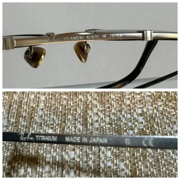 ⭐️ Authentic Ray Ban Rayban Titanium Gold Plated Sunglasses Made in Japan ⭐️ main image 6